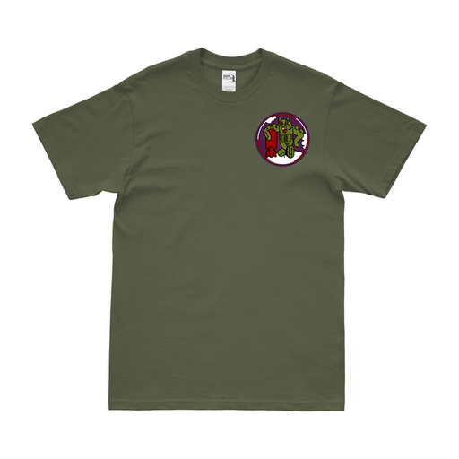 755th Bomb Squadron Left Chest Emblem T-Shirt Tactically Acquired Military Green Small 