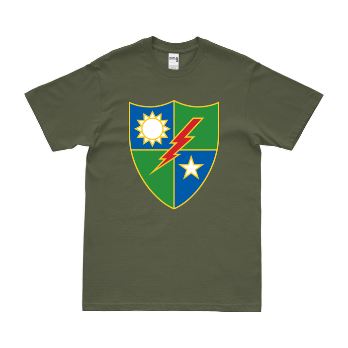 75th Ranger Regiment Logo Emblem Insignia T-Shirt Tactically Acquired Small Military Green 