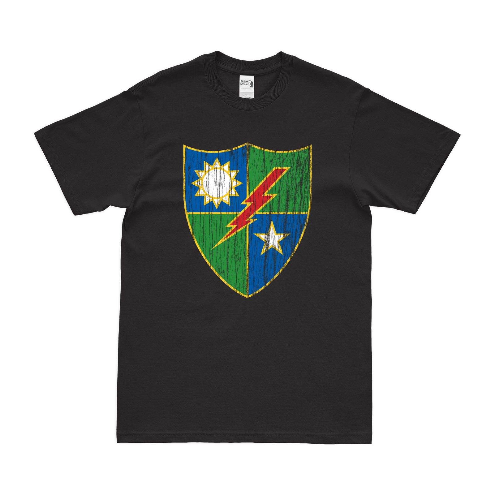 Distressed 75th Ranger Regiment Logo Emblem T-Shirt Tactically Acquired Small Black 