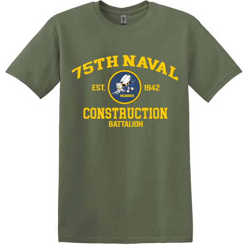 75th Naval Construction Battalion (75th NCB) T-Shirt Tactically Acquired   