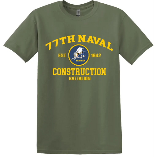77th Naval Construction Battalion (77th NCB) T-Shirt Tactically Acquired   