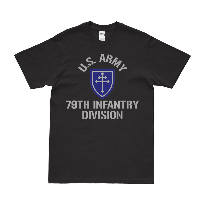 U.S. Army 79th Infantry Division Legacy T-Shirt Tactically Acquired Small Black 