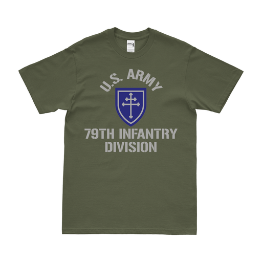 U.S. Army 79th Infantry Division Legacy T-Shirt Tactically Acquired Small Military Green 