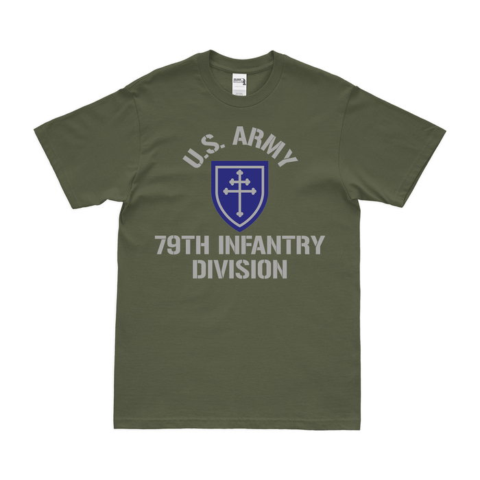 U.S. Army 79th Infantry Division Legacy T-Shirt Tactically Acquired Small Military Green 