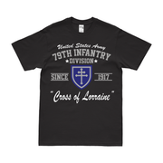 U.S. Army 79th Infantry Division Since 1917 Legacy T-Shirt Tactically Acquired Small Black 