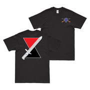 Double-Sided 7th Infantry Division DUI T-Shirt Tactically Acquired Small Black 