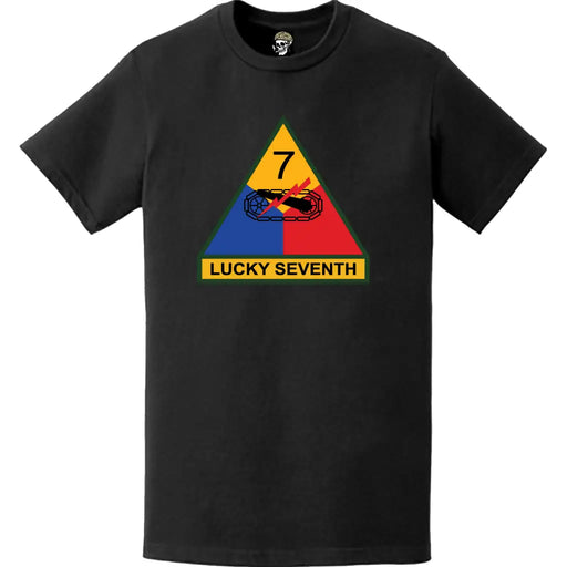 7th Armored Division "Lucky Seventh" SSI Logo T-Shirt Tactically Acquired   
