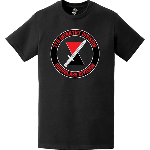 7th Infantry Division 'Hourglass' Circle Crest T-Shirt Tactically Acquired   