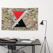 7th Infantry Division DUI Indoor Wall Flag Tactically Acquired   