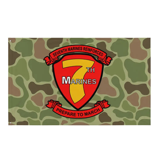 7th Marine Regiment Frogskin Camo Flag Tactically Acquired Default Title  
