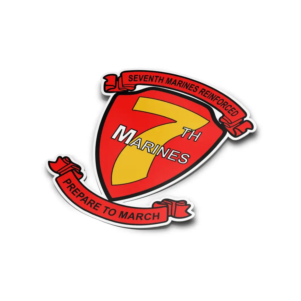 7th Marine Regiment Vinyl Sticker Decal Tactically Acquired 3"x3"  