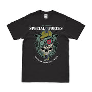 7th Special Forces Group (7th SFG) Snake Eaters Skull T-Shirt Tactically Acquired Small Black 