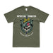 7th Special Forces Group (7th SFG) Snake Eaters Skull T-Shirt Tactically Acquired Small Military Green 