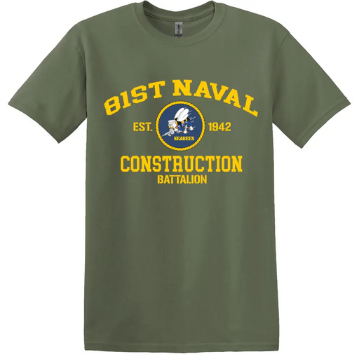 81st Naval Construction Battalion (81st NCB) T-Shirt Tactically Acquired   