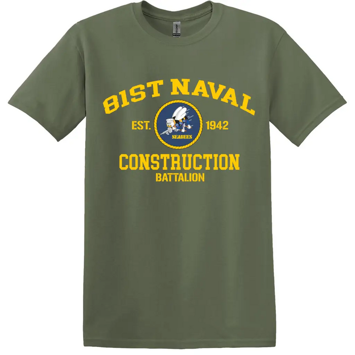 81st Naval Construction Battalion (81st NCB) T-Shirt Tactically Acquired   