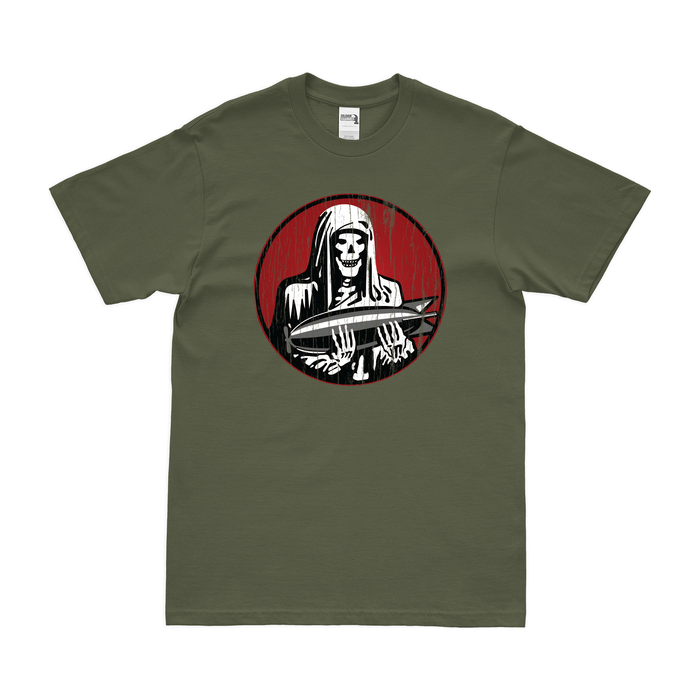 828th Bomb Squadron WW2 Logo Emblem T-Shirt Tactically Acquired Military Green Distressed Small