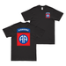 Double-Sided 82nd Airborne Division SSI T-Shirt Tactically Acquired Black Small 