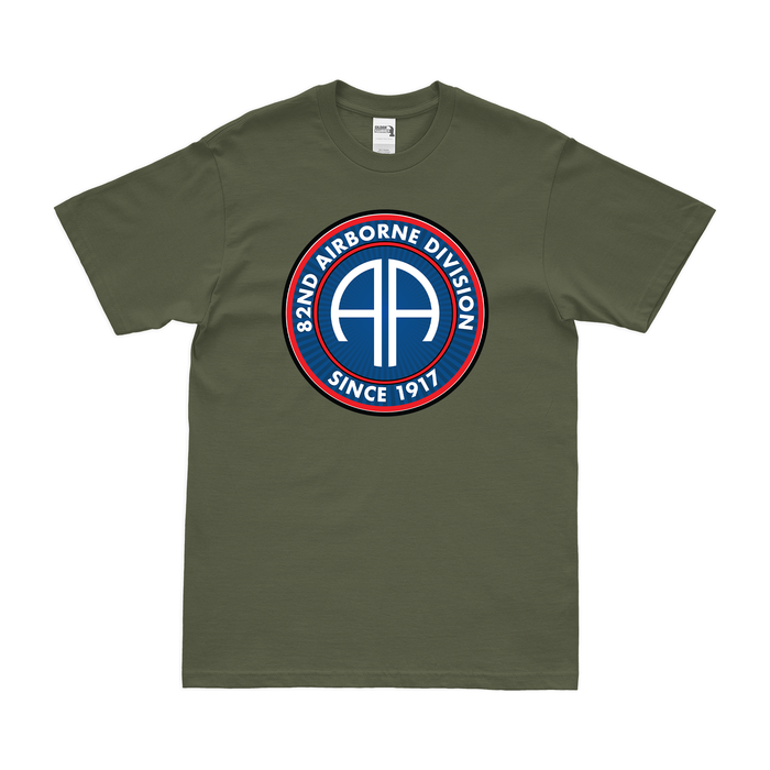 82nd Airborne Division Since 1917 Legacy T-Shirt Tactically Acquired Military Green Small 