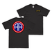 Double-Sided 82nd Airborne Division All-American T-Shirt Tactically Acquired Black Small 
