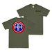 Double-Sided 82nd Airborne Division All-American T-Shirt Tactically Acquired Military Green Small 