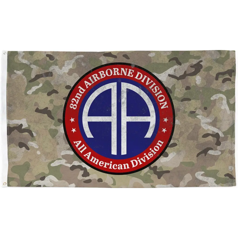 82nd Airborne "All American" OCP Camo Indoor Wall Flag