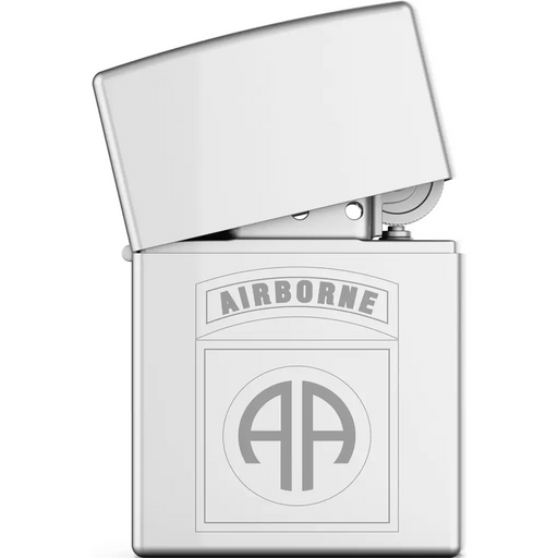 82nd Airborne Division CSIB Engraved Zippo Lighter Tactically Acquired   