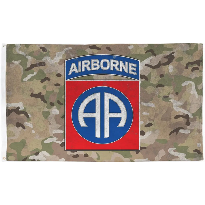 82nd Airborne Division CSIB OCP Camo Indoor Wall Flag Tactically Acquired   