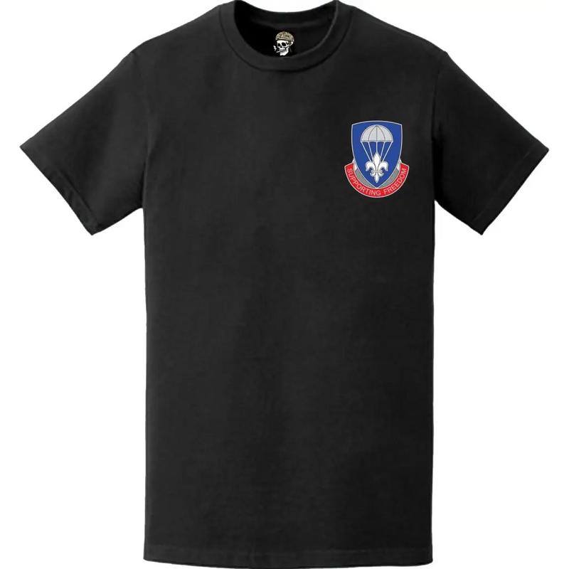 82nd Airborne Division Sustainment Brigade DUI Left Chest T-Shirt