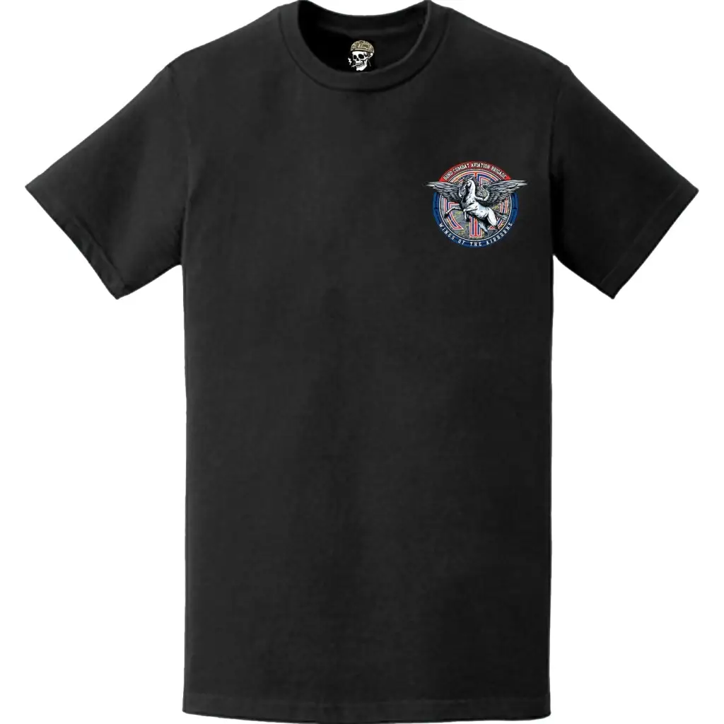 82nd CAB "Pegasus Brigade" Logo Left Chest T-Shirt Tactically Acquired   