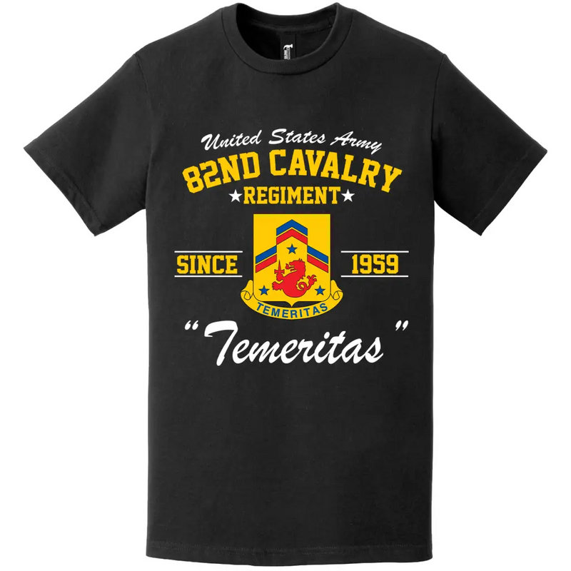 82nd Cavalry Regiment Since 1959 Unit Legacy T-Shirt