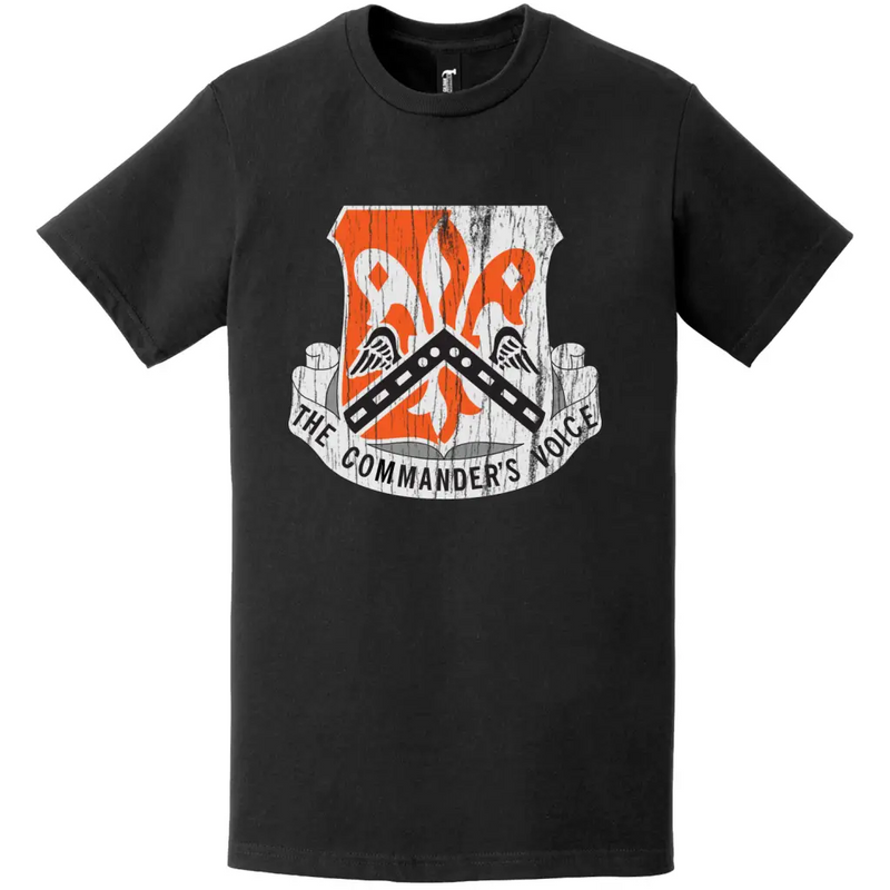 82nd Signal Battalion Distressed DUI Logo Emblem T-Shirt
