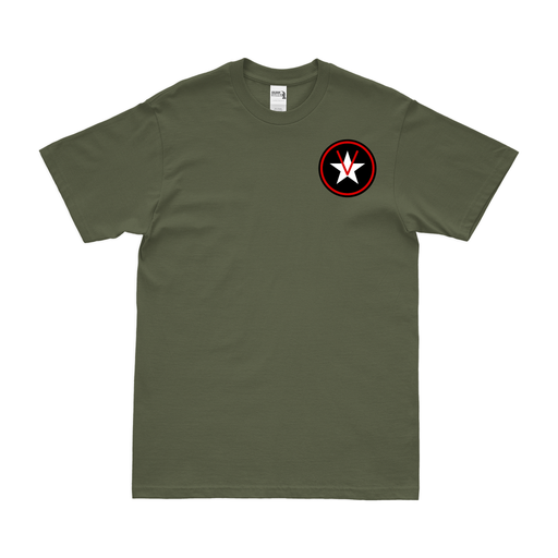 830th Bomb Squadron WW2 Left Chest Emblem T-Shirt Tactically Acquired Military Green Small 