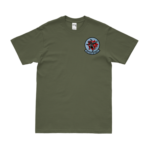 832nd Bomb Squadron WW2 Left Chest Emblem T-Shirt Tactically Acquired Military Green Small 