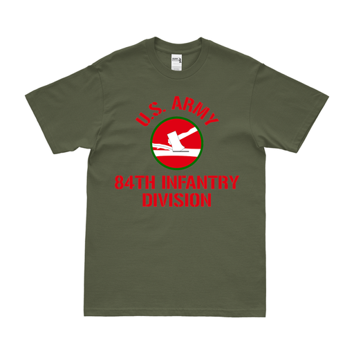 U.S. Army 84th Infantry Division Legacy T-Shirt Tactically Acquired Small Military Green 