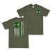 Double-Sided 853rd Bomb Squadron American Flag T-Shirt Tactically Acquired Military Green Small 