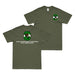 Double-Sided 853rd Bomb Squadron w/ Text T-Shirt Tactically Acquired Military Green Small 