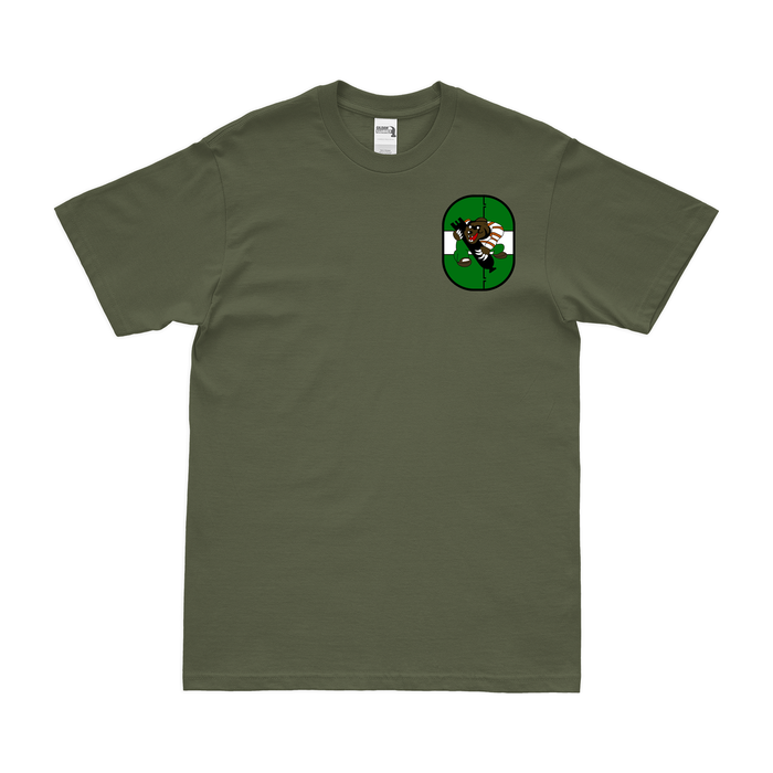 853rd Bomb Squadron WW2 Left Chest Emblem T-Shirt Tactically Acquired Military Green Small 