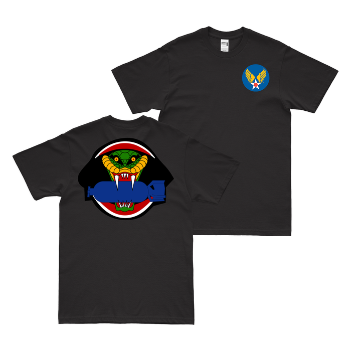 Double-Sided 864th Bomb Squadron AAF T-Shirt Tactically Acquired Black Clean Small