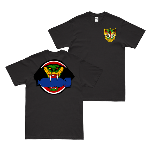 Double-Sided 864th Bomb Squadron - 494th BG T-Shirt Tactically Acquired Black Clean Small