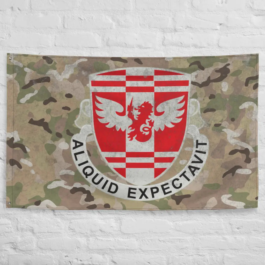 864th Engineer Battalion Indoor Wall Flag Tactically Acquired   