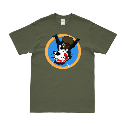 865th Bombardment Squadron WW2 T-Shirt Tactically Acquired Military Green Clean Small