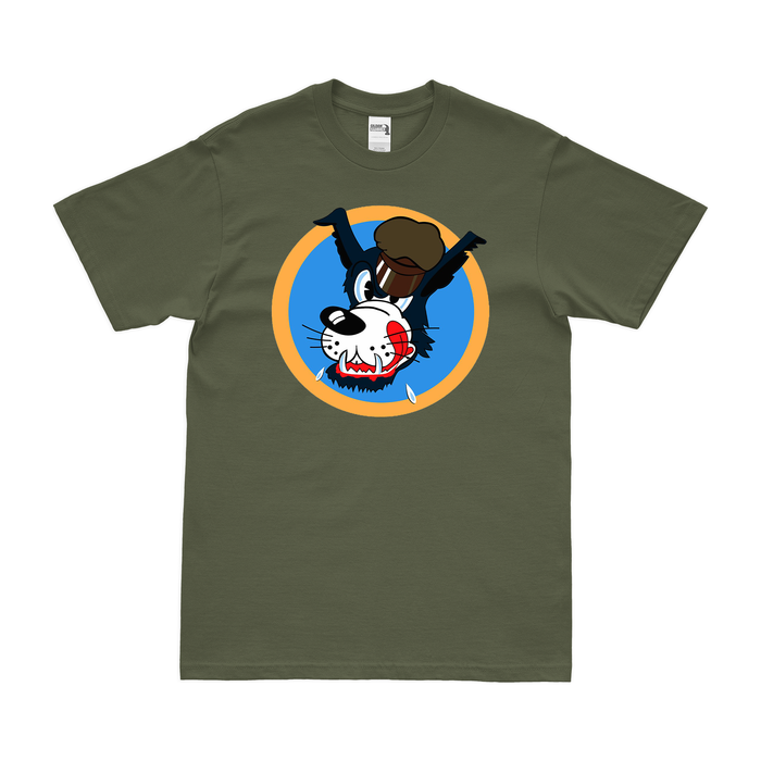 865th Bombardment Squadron WW2 T-Shirt Tactically Acquired Military Green Clean Small