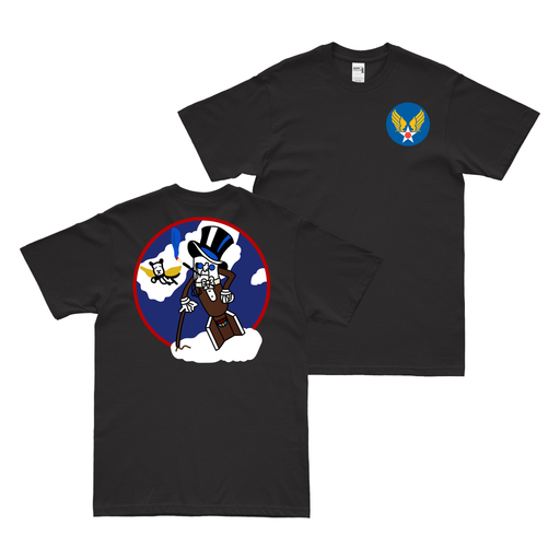 Double-Sided 867th Bomb Squadron AAF T-Shirt Tactically Acquired Black Clean Small