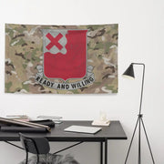 875th Engineer Battalion Indoor Wall Flag Tactically Acquired   
