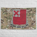 875th Engineer Battalion Indoor Wall Flag Tactically Acquired   