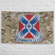 877th Engineer Battalion Indoor Wall Flag Tactically Acquired   