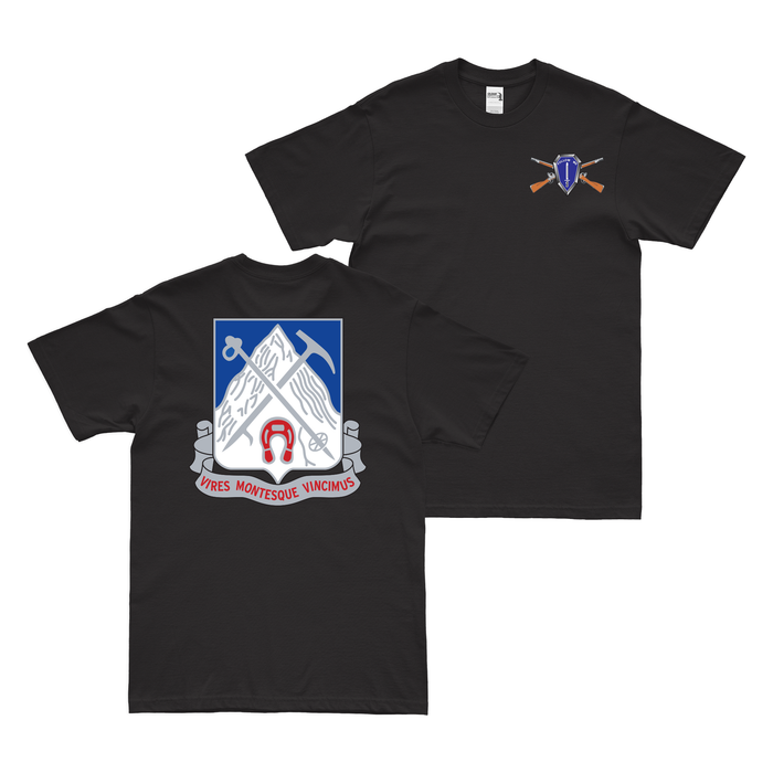 Double-Sided 87th Mountain Infantry Regiment T-Shirt Tactically Acquired   