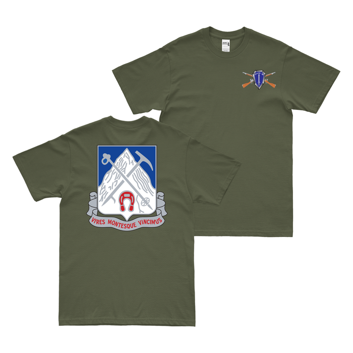 Double-Sided 87th Mountain Infantry Regiment T-Shirt Tactically Acquired   