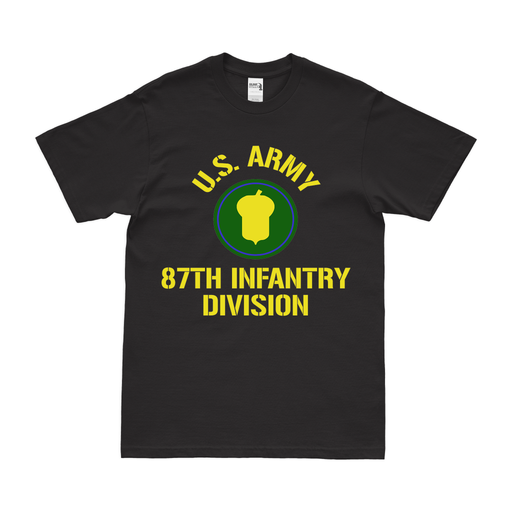 U.S. Army 87th Infantry Division Legacy T-Shirt Tactically Acquired Small Black 