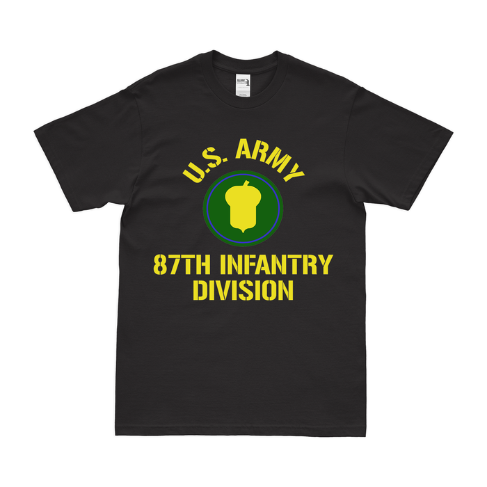 U.S. Army 87th Infantry Division Legacy T-Shirt Tactically Acquired Small Black 